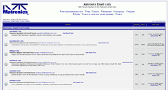 Desktop Screenshot of lists.matronics.com